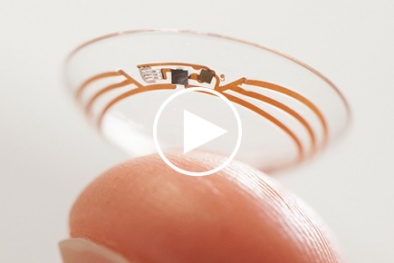 Google X: Kính sát tròng đo lượng đường huyết